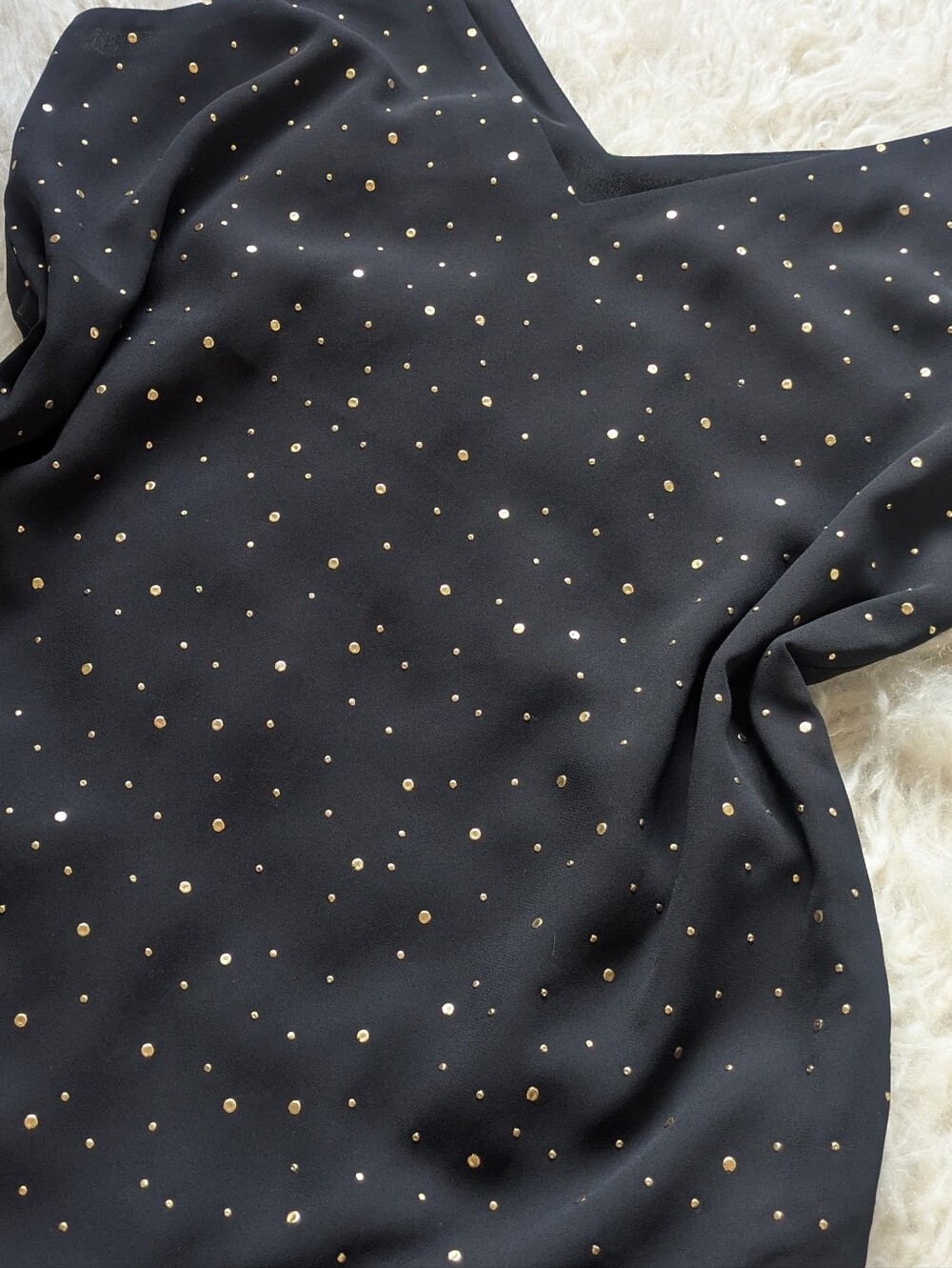 Express Black & Gold Camisole with Metallic Embellishments NWT Size Small - Picture 3 of 5